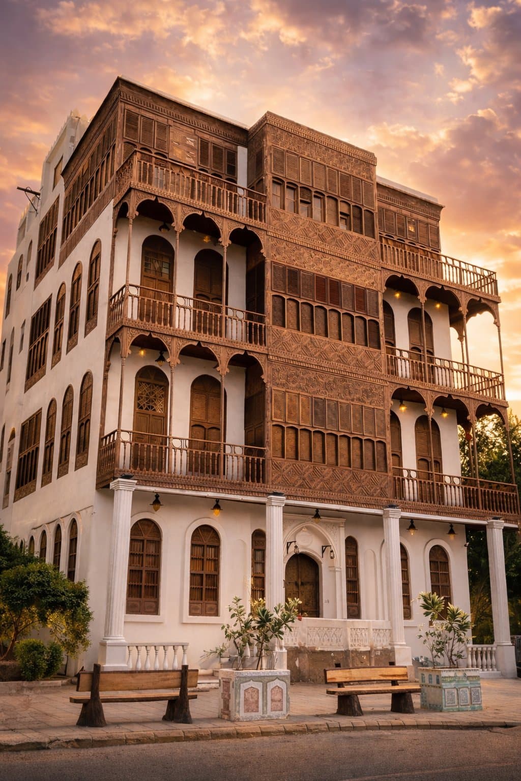 Tur keliling Jeddah bersejarah dimulai dari Jeddah Al-Balad menuju Al-Hamra Corniche.